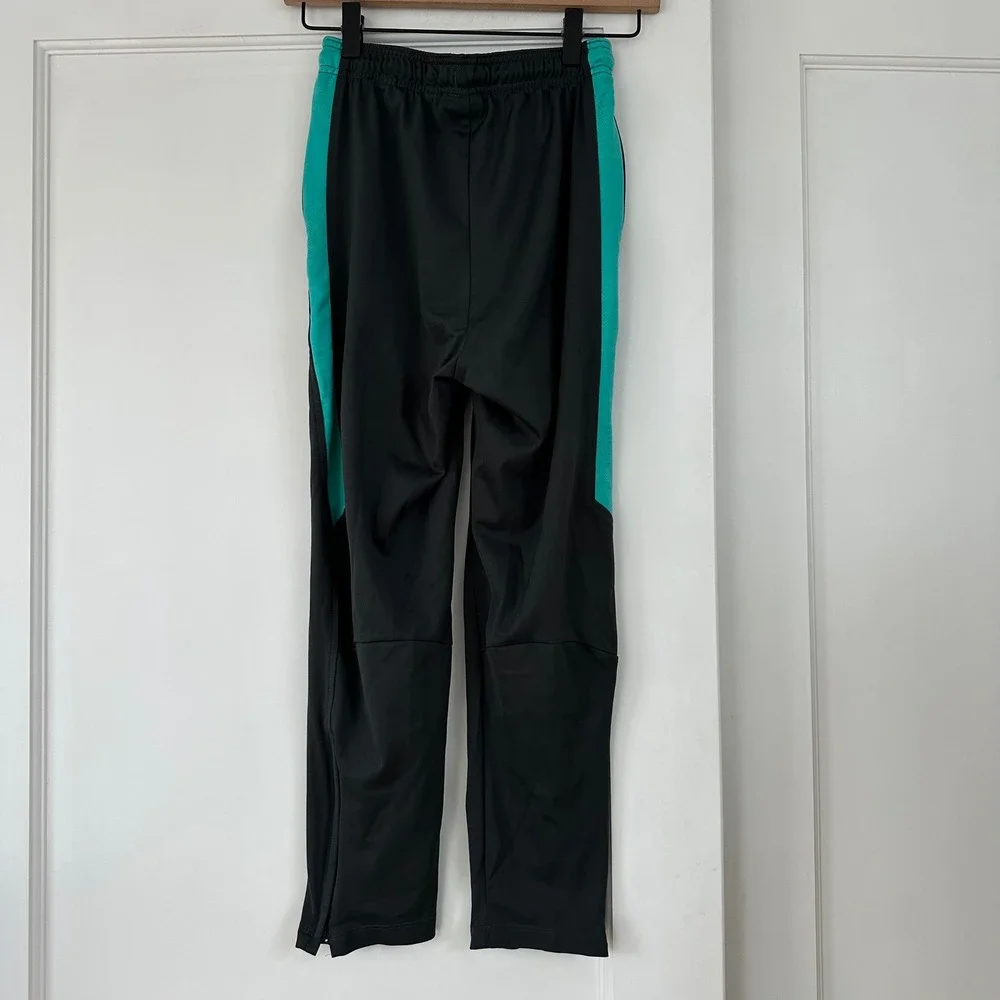 Nike FC Barcelona‎ Soccer Track Pants Kids L Black Teal Dri-FIT Youth Soccer